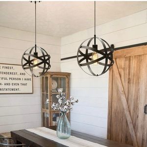 Gorgeous rustic farmhouse light fixture